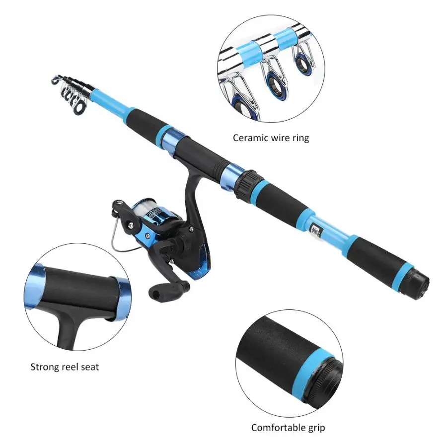 Портативная мороженое удочка и катушка набор телескопических 1 8/2 М для ловли