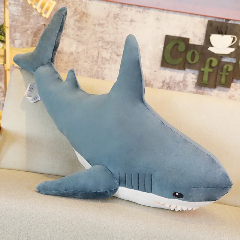 

130cm Stuffed Shark Kids Children Boys Girls Animal Reading Pillow for Birthday Christmas Doll Toy Kids Gift