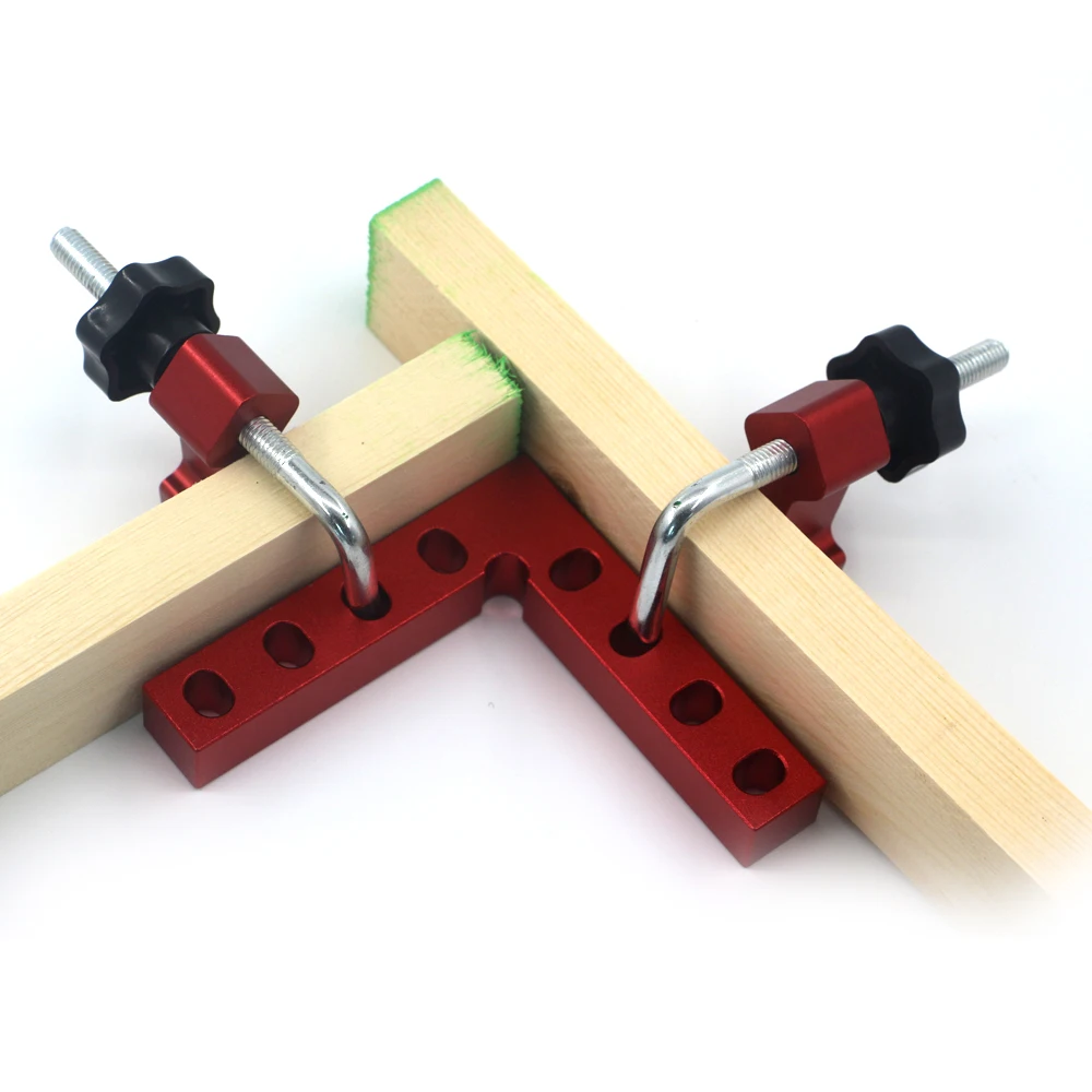 

Square 90 Right Angle Clamp Woodworking Fixed Fixture Woodworking Tool Adjustable Corner Clamping Ruler Right-angle Ruler