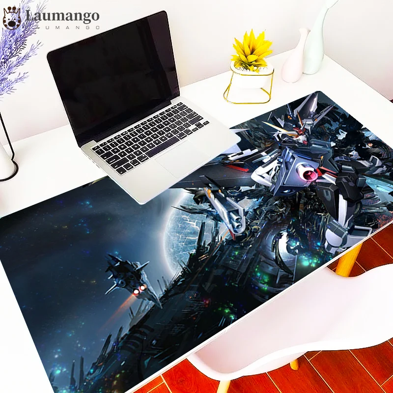 

Mouse pad Gundam 80x30 tapetes kawaii gaming accessories Mini pc Speed of keyboard computer table desk mat mousepad 900x400mm xl