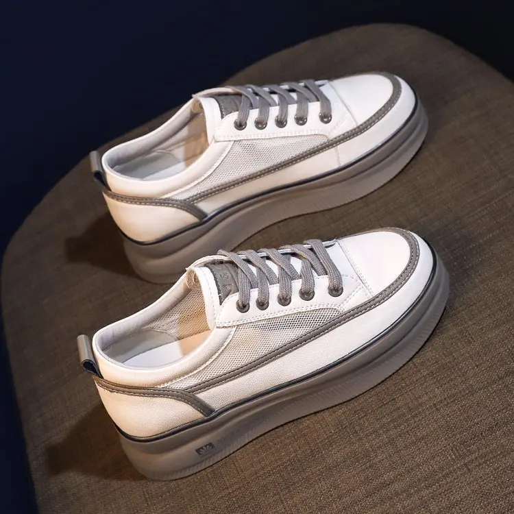 

Кроссовки женские на толстой подошве, Повседневные Дышащие сетчатые кроссовки, подходящие ко всему, для занятий спортом, Новинка лета 2021