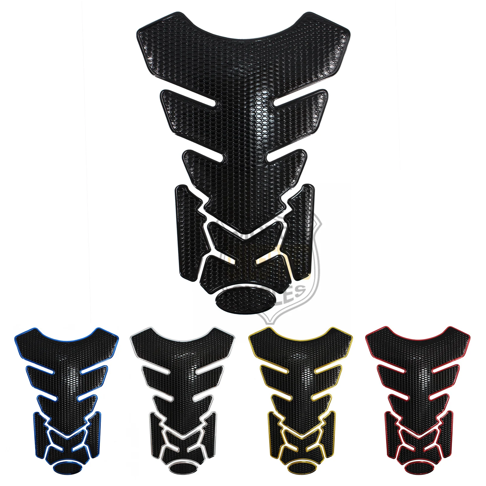 

Motorcycle Fuel Tank Sticker Gas Pad Protector Fishbone Decals Rubber 3D Universal Motorcycle Flames Sticker Tire Stickers