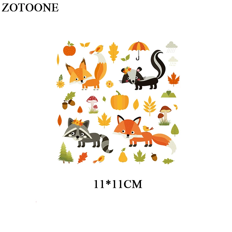 26 ZOTOONE, железные Мультяшные нашивки в виде животных для детской одежды, аксессуары для самостоятельной сборки, декоративные виниловые пластыри, подарочный набор для тела D - Цвет: 26