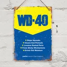 WD40 винтажный гоночный сарай гаражный инструмент масляный жестяной знак металлический постер металлический декор металлическая живопись настенный знак