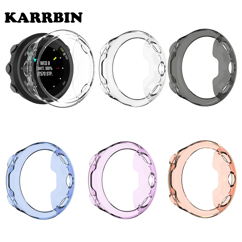 

KARRBIN Soft TPU Protector Case for Garmin Forerunner 45 45S Smart Watch Protector Screen Shell Frame Cover