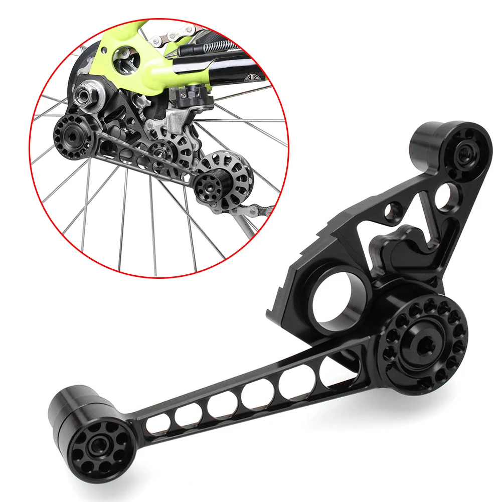 

MUQZI Bicycle Chain Tensioner Lightweight Aluminium Alloy 2/6 Speed Chain Guide Tensioner for Folding Bike Parts