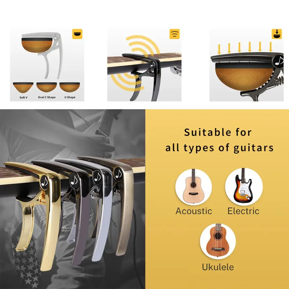 Доннер гитара из цинкового сплава Capo + 4 гитары быстросменный триггер зажима для