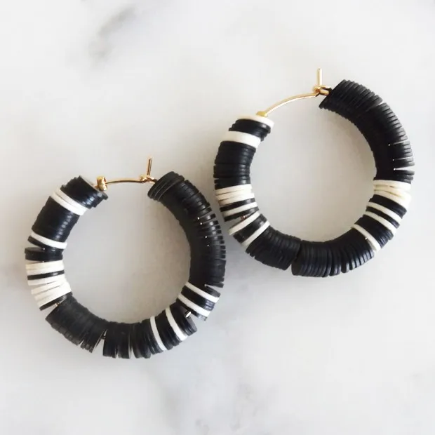 Бохо пляжные шик переработанного диск в африканском стиле виниловые бусины HEISHI