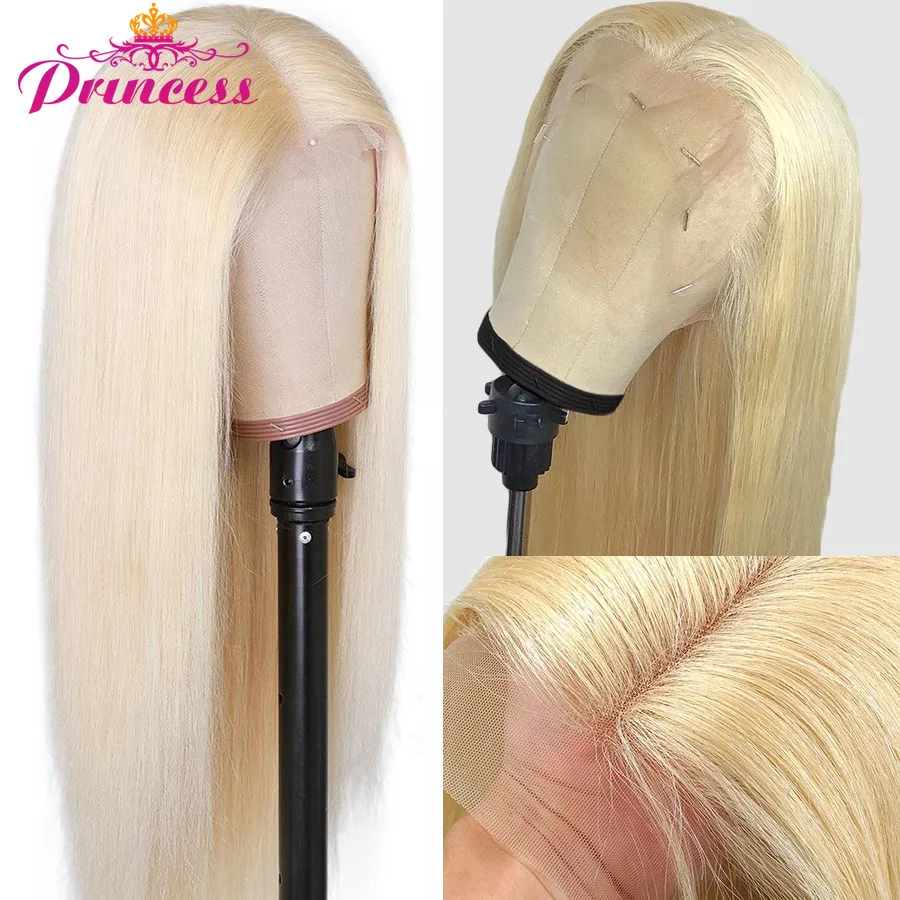 613 бразильский прямой парик из человеческих волос медового цвета светлого 13x4