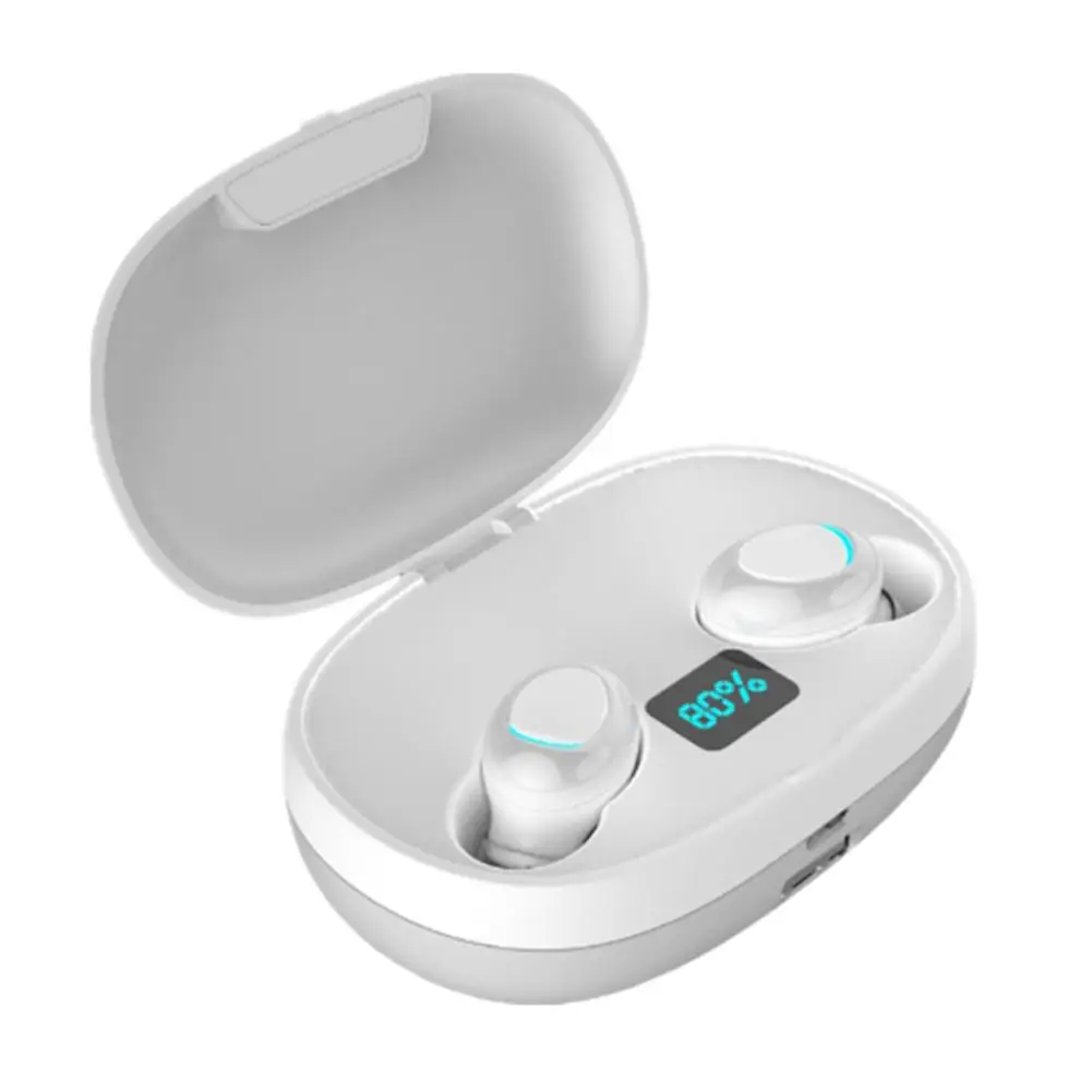 White T3S TWS сенсорный Bluetooth наушники HD стерео беспроводные наушники с шумоподавлением игровые наушники - Цвет: White