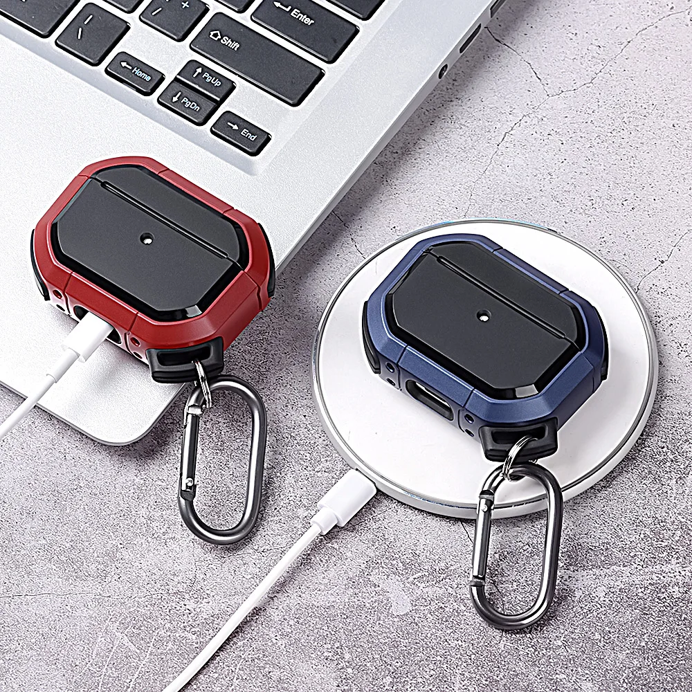 

Shockproof Case for AirPods Pro 2 1 Case Bluetooth Earphone Case for airpod pro 3 Cover TPU+PC Coque for Airpods pro Air Pods 2