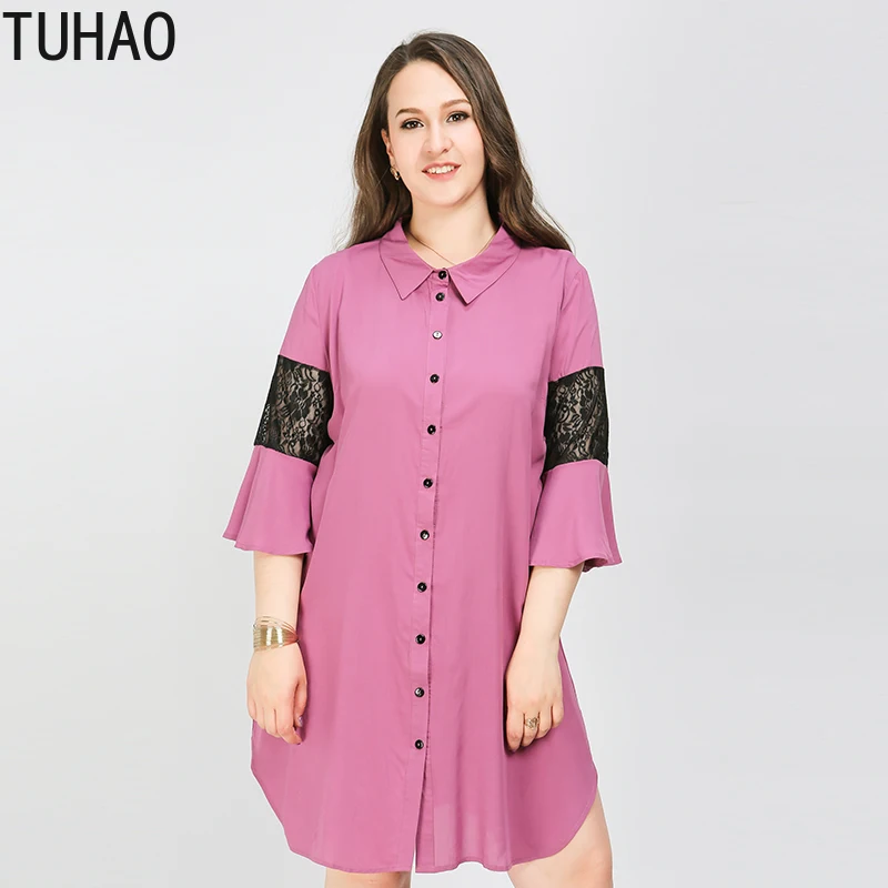 Блузка женская кружевная черная/розовая батальных размеров 4XL/5XL | Женская одежда