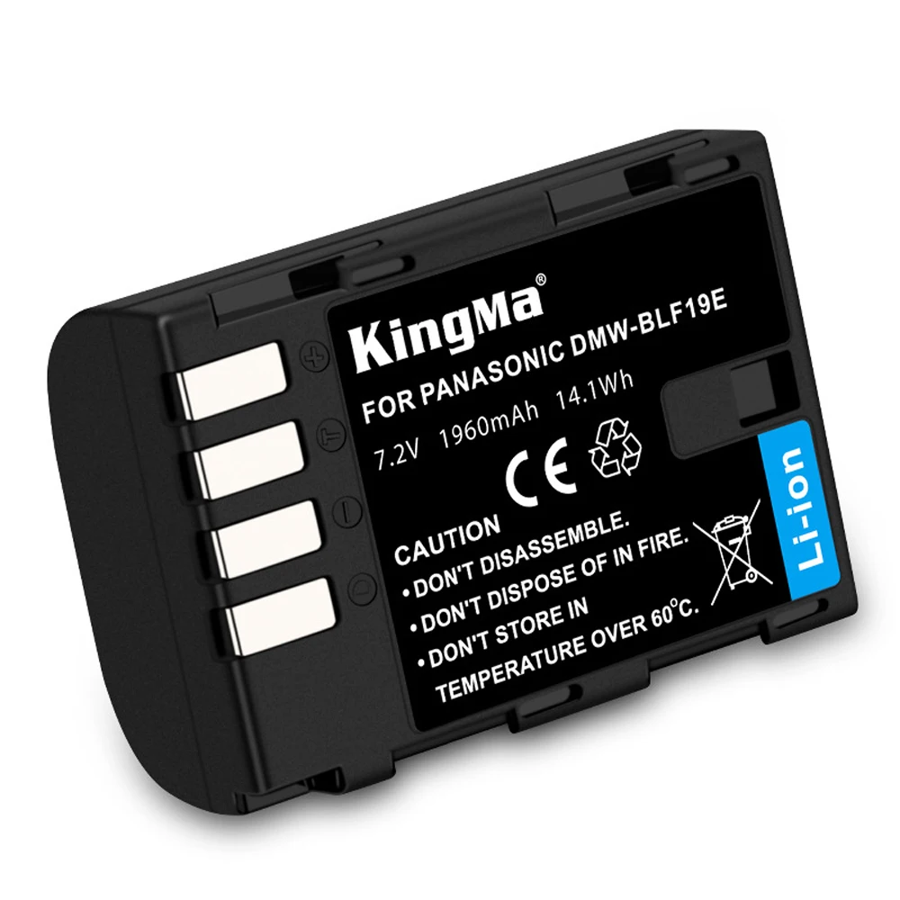 2PCS 1960mAh 7.2V DMW-BLF19E BLF19 Rechargeable Digital DSLR Camera Battery for Panasonic Lumix DMC-GH3 DMC-GH4 GH5 | Электроника