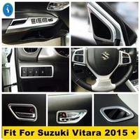 accessories steering wheel lift button handle bowl air ac lights control panel cover trim for suzuki vitara escudo 2015 2021