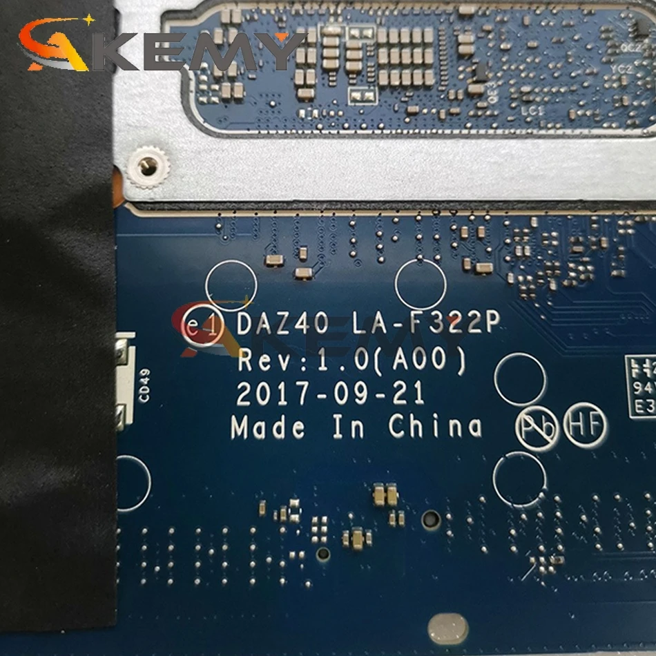 

Akemy PXMYG LA-F322P motherboard with I3-8130U CPU For DELL Latitude 7290/7390/7490 notebook motherboard mainboard test 100% ok