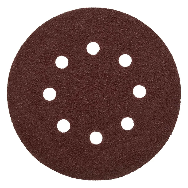 

76 шлифовальных дисков с 8 отверстиями, 5-дюймовый крючок и петля состоят из наждачной бумаги зернистости 40/ 60/ 80/ 100/ 120/ 180/ 240/ 320/ 400