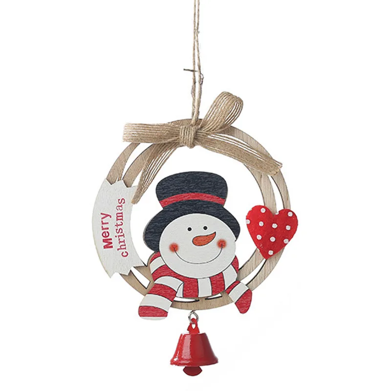 Праздничные рождественские Украшения Дисплей Деревянные Колокольчики дерево