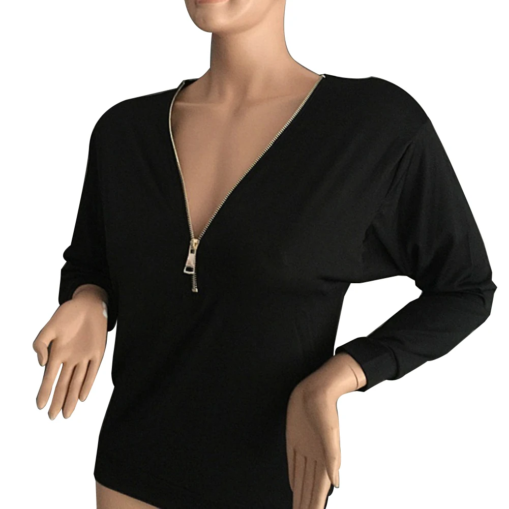 Модная Женская весенне осенняя футболка повседневный однотонный хлопковый