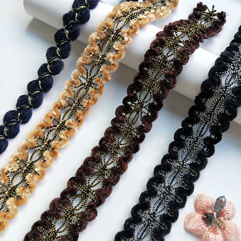 

5 yards Wavy Edge Chinese Knot Hollow Ribbon for diy Craft Headwear Bows Material Clothing Bag Sewing Trims Accessories