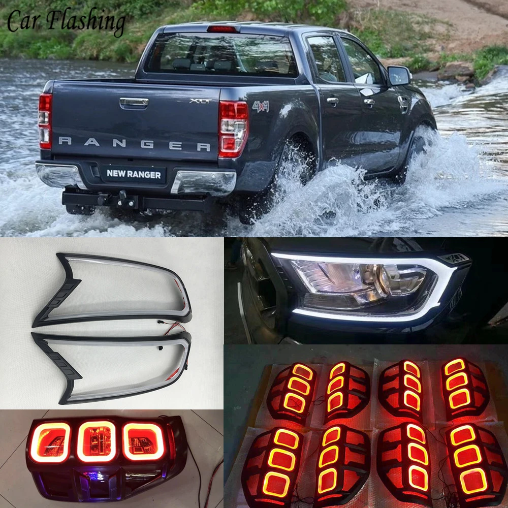 2 шт. DRL для Ford ranger/Everest светильник brow ры фары свет накладка ремонт дневные ходовые