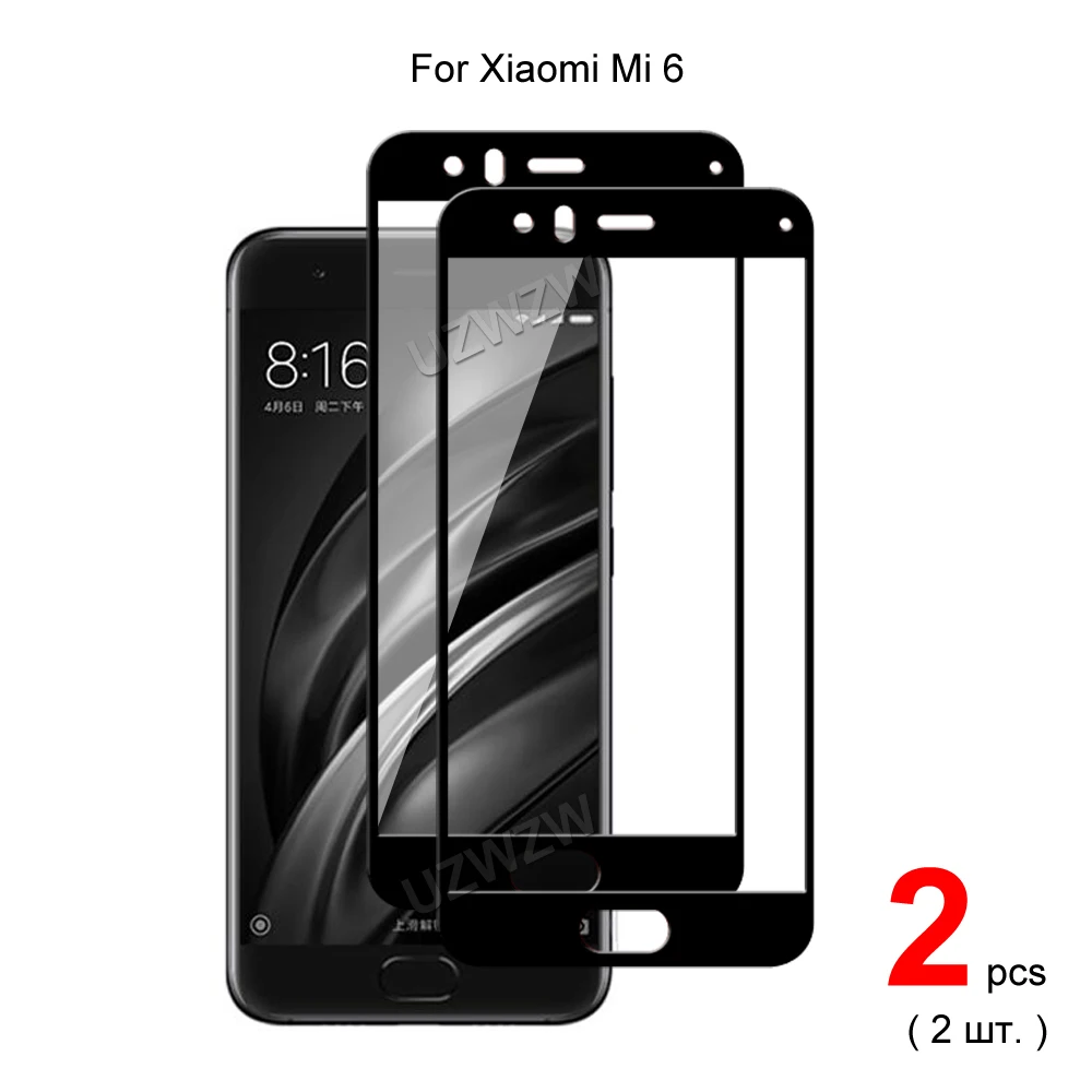 

For Xiaomi Mi 6 Full Coverage Tempered Glass Phone Screen Protector Protective Guard Film 2.5D 9H Hardness