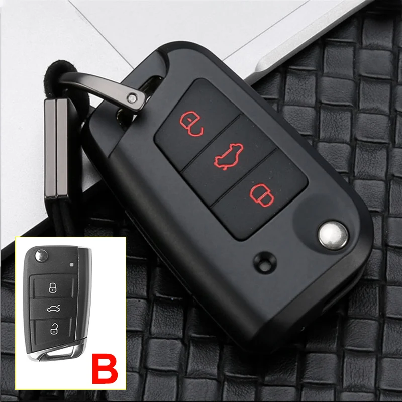 B Black Red Новая горячая распродажа цинковый сплав+ силиконовый чехол для ключей от машины чехол Брелок для сиденья Ibiza Leon FR 2 Altea Aztec аксессуары - Название цвета: B Black Red