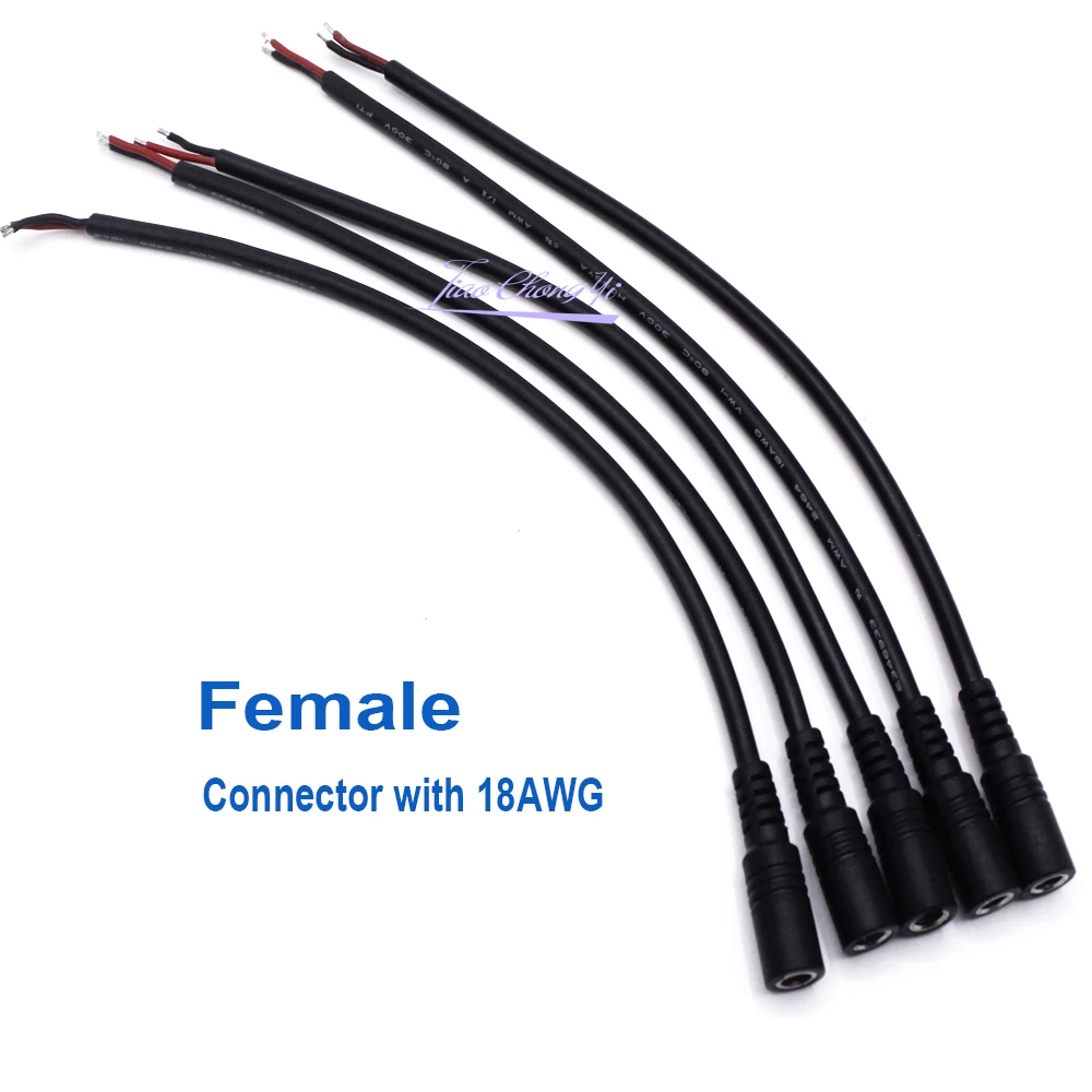 20 шт. 18AWG 16AWG 0 75 мм 5050x3528 гнездовой/Штекерный разъем питания постоянного тока