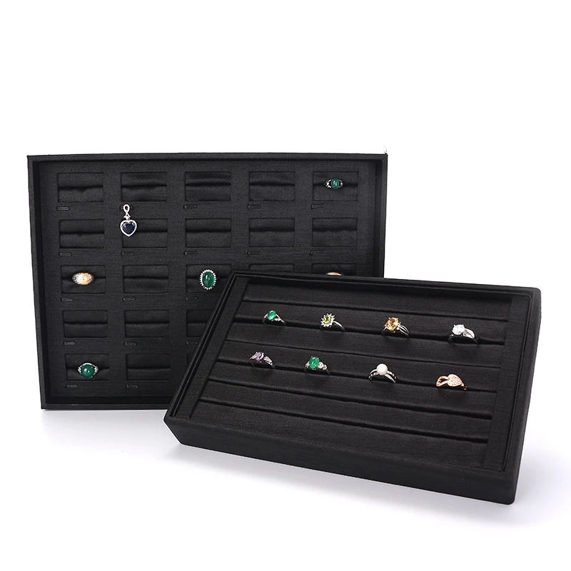 Luxury Female Black Pendent Earring Jewelry Display Tray Multifunction Bracelet Necklace Ring Storage Pallet Jewellery Organizer