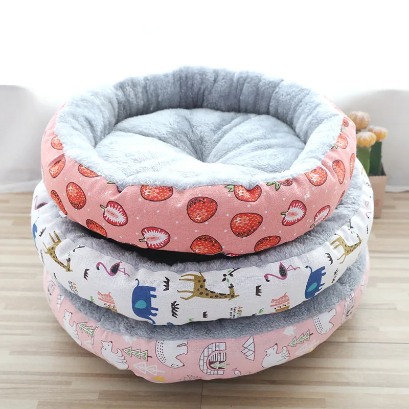 

Dog Bed Small Medium Dogs Cushion Cat Bed Soft Sofa Cushion Mat Cotton Basket Warm Sofa House Bed for Dog Accessories Pet Supply