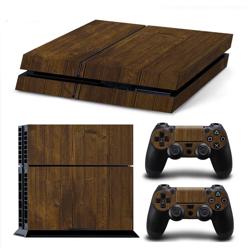 Деревянные дизайнерские наклейки из игры для PS4 консоль кожа контроллер чехол