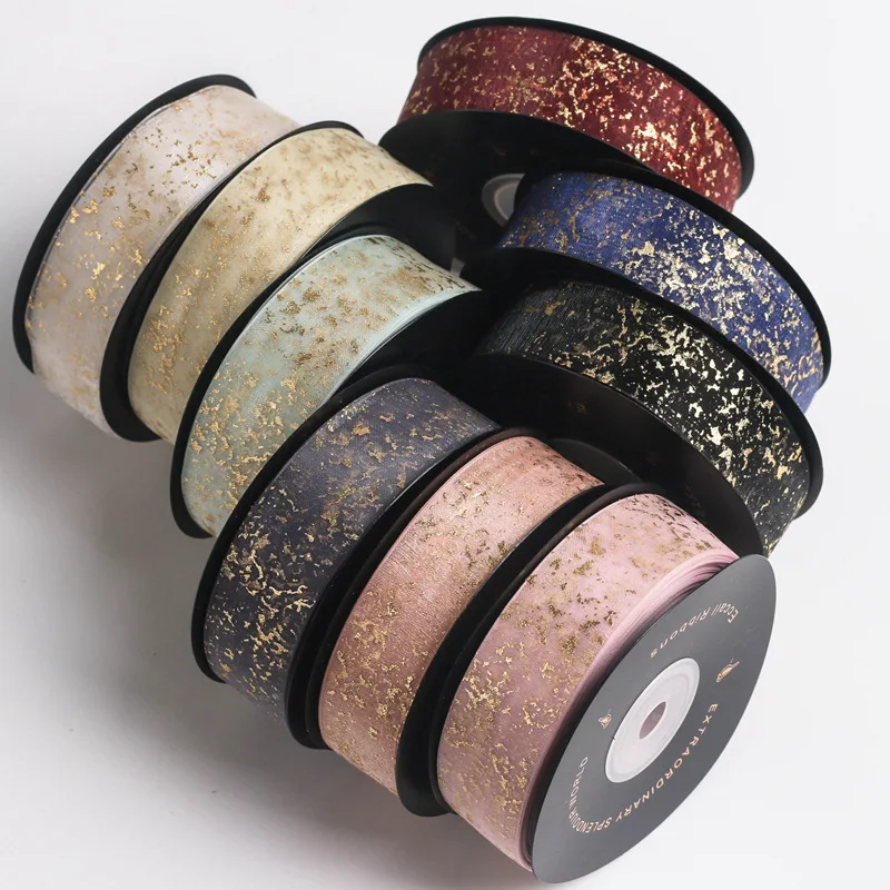 См x 10 ярдов бронзовая треснувшая пряжа с бантом сделай сам Аксессуары для волос