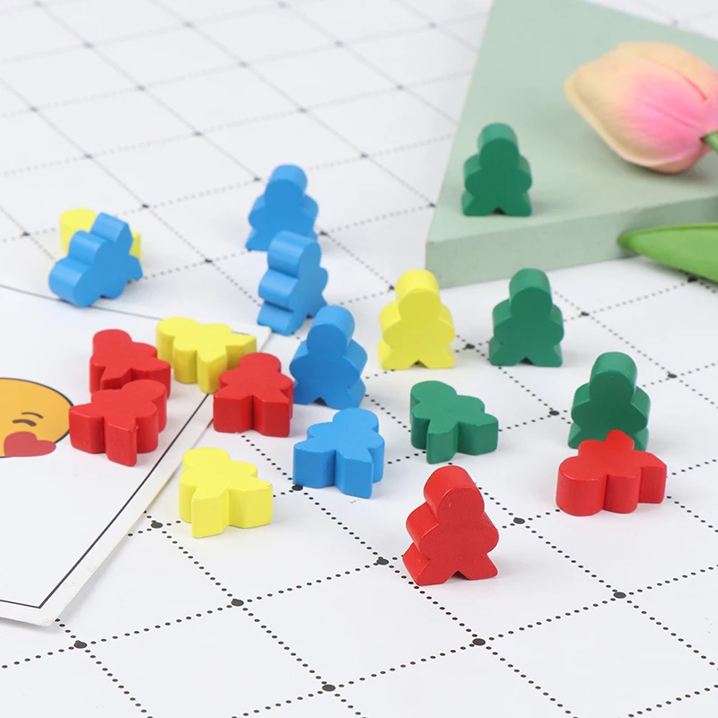 

10 Pieces Of Wooden Humanoid Chess Board Game Accessories Standard Size Wooden Humanoid Chess Party Board Game