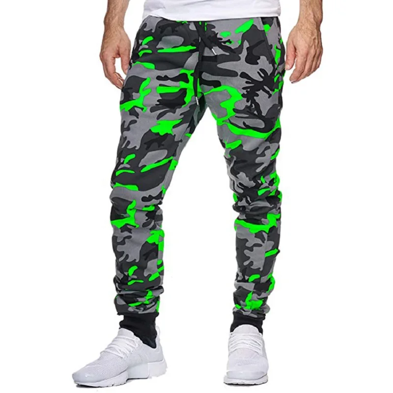 

Trendy Men's New Men's Casual Camouflage Mid-Waist High Elastic Printing Sports Jogging Pants