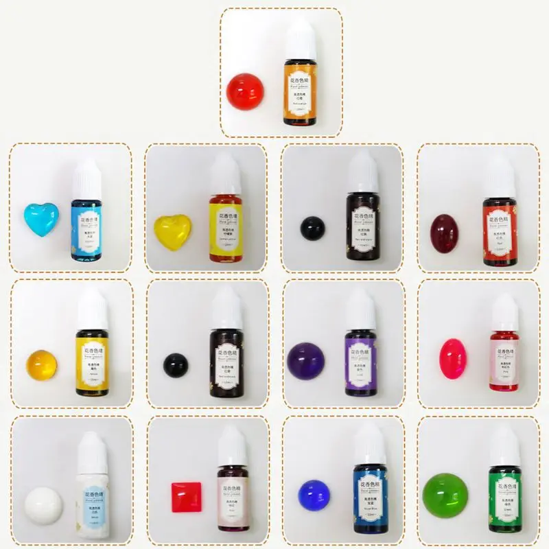 

13 Color Epoxy Resin Dye Colorant Highly Concentrated Resin Pigment Flower Favor F3MF