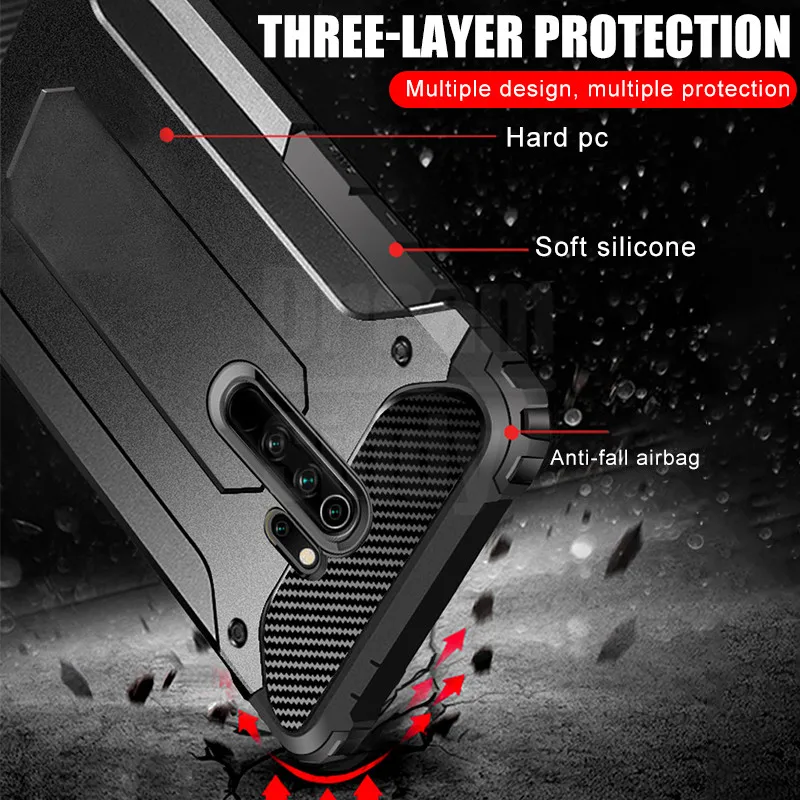 Luxury Armor Soft Shockproof Case For Xiaomi Redmi 7 7A Note 8 Pro Bumper Silicone Original Back Cover | Мобильные телефоны и