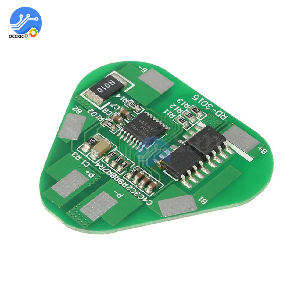 Bms 3S 4A литий-ионный аккумулятор Защитная плата 3 ячеек PCB 10,8 V-12,6 V 3S 2P 35*32mm модуль батарея активный балансир эквалайзер