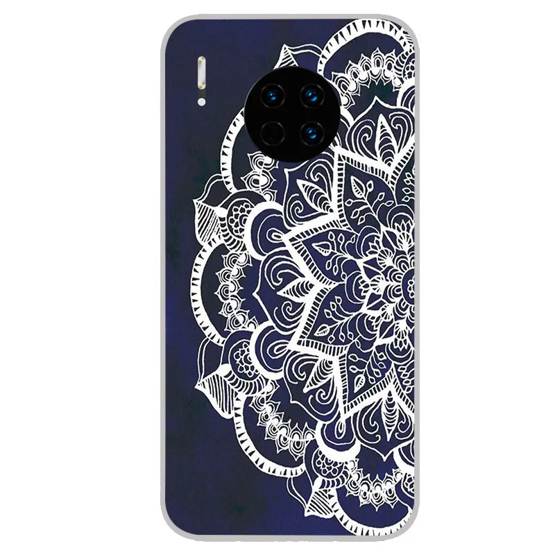 Мандала хна мягкие силиконовые чехлы для huawei mate 30 Pro 20 10 Lite 9 Nova 5 4 3 3i TPU силиконовый