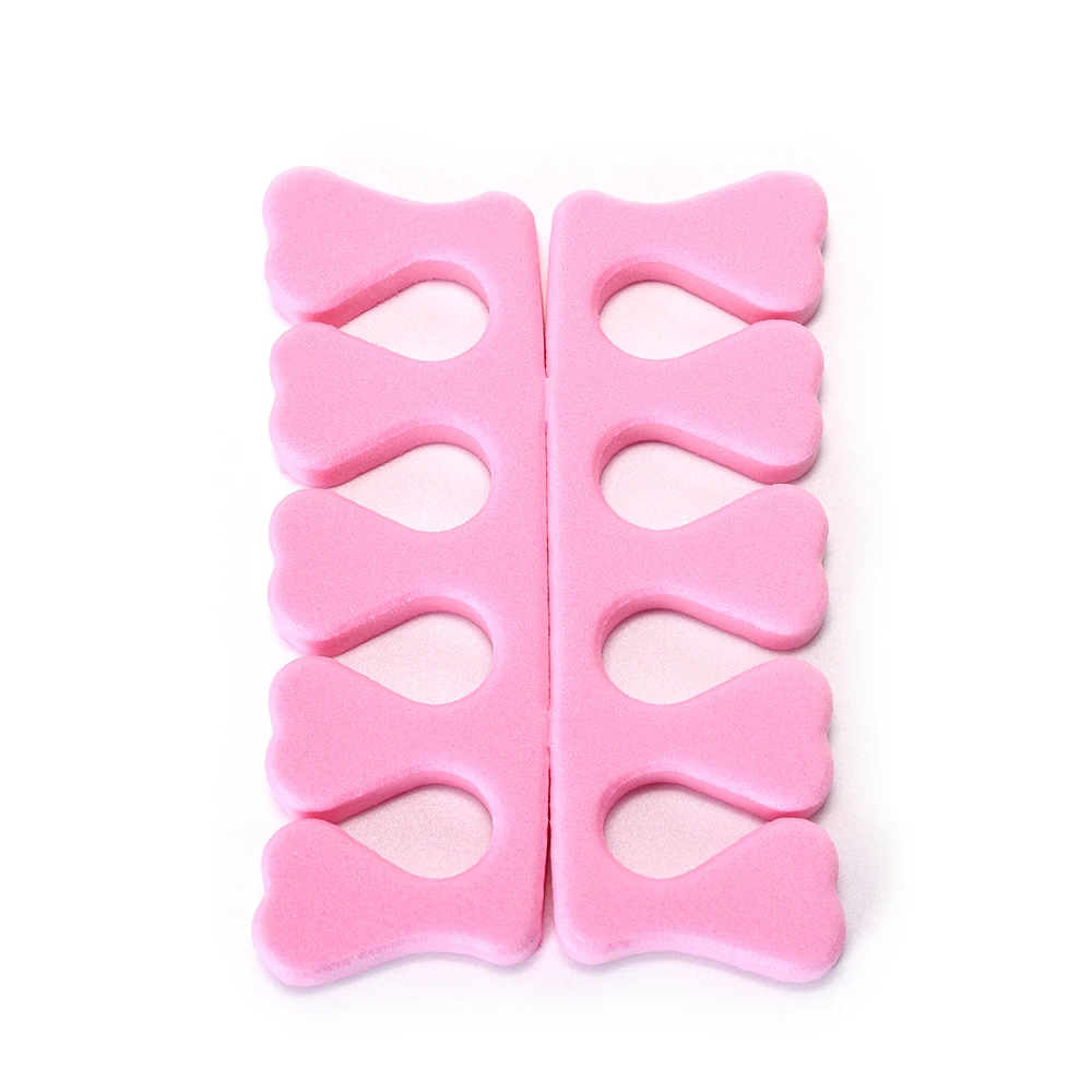 Kads 2 шт. мягкой пены ногтей разделитель пальцев предохранительный 5 цветов палец и