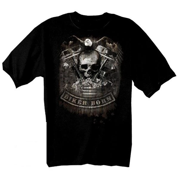 

BIKER T SHIRT MODELL SKULL PAN
