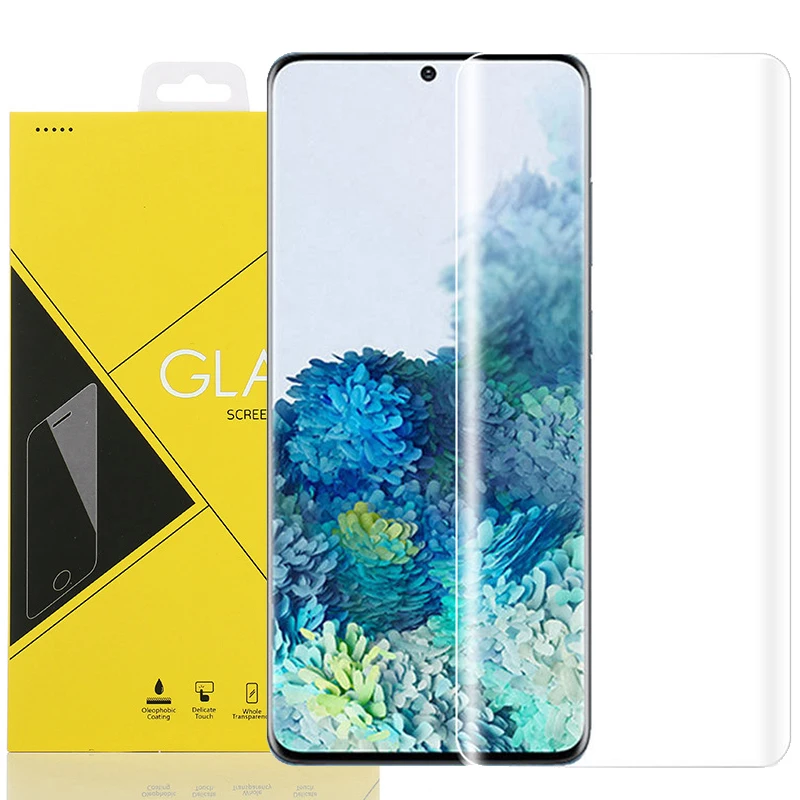 100 шт. полное покрытие 3D изогнутое закаленное стекло для Samsung Galaxy S22 Ultra S21 S20 Plus S10 S9