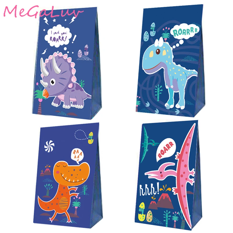 12 шт./компл. изысканный динозавр тема печенья конфеты коробки мешка 3 см круглых