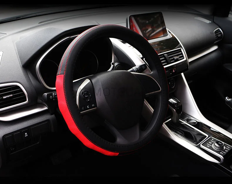 Кожаный чехол на руль автомобиля четыре сезона украшение автомобильные
