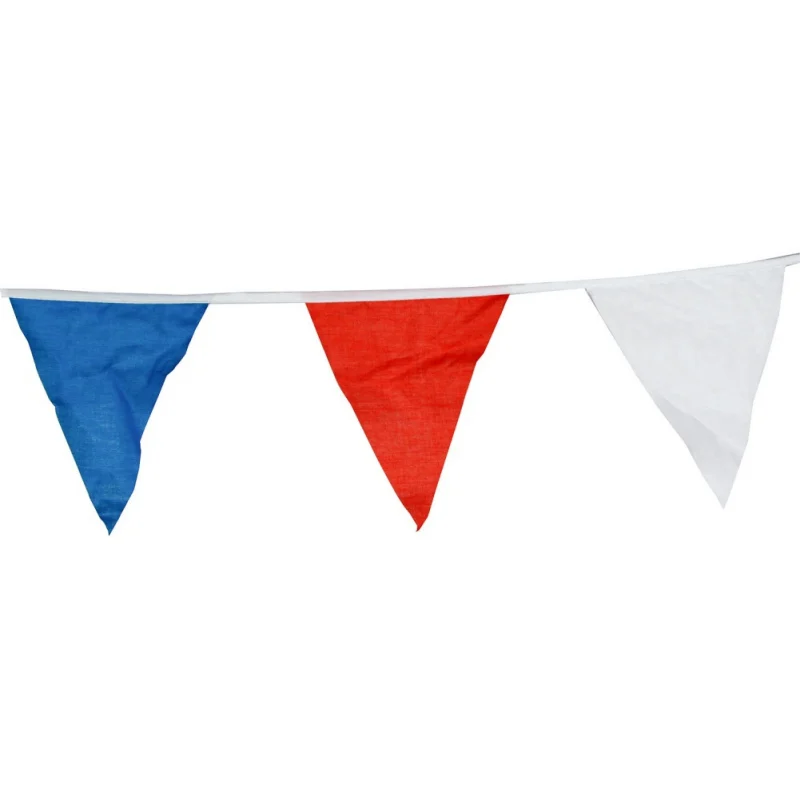 10m 20 Flags Tricolor Cotton Flag Children' Birthday String Family Party Holiday Halloween Christmas Decoration | Дом и сад