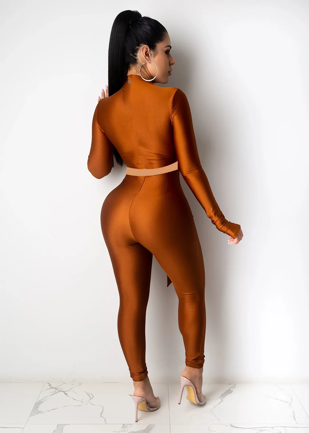 

2021 Hot Sale Women Dress Two Pieces Set Solid Color Sexy Plus Size Spring Summer for Women