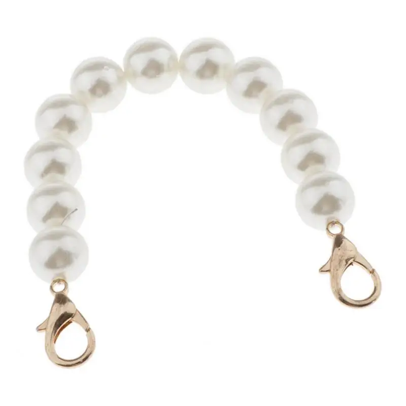 

Acrylic Pearl Short Handles Purse Clutch Handbags Strap Handle Accessories
