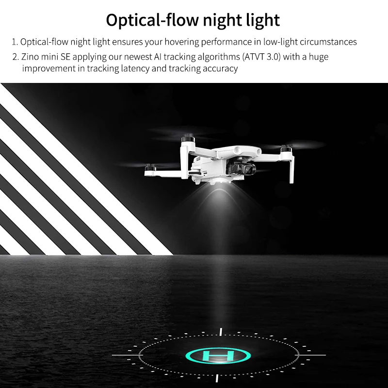 Квадрокоптер Hubsan Zino Mini Se Профессиональный с 3-осевой HD-камерой 249 ГГц FPV 45 мин. 6 км |