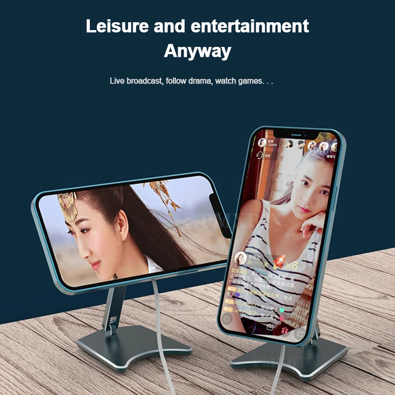 

Magnetic Wireless Charger Folding Rotating Bracket Stand Phone Holder Desktop Support Mount For iPhone Smartphone Round Charger