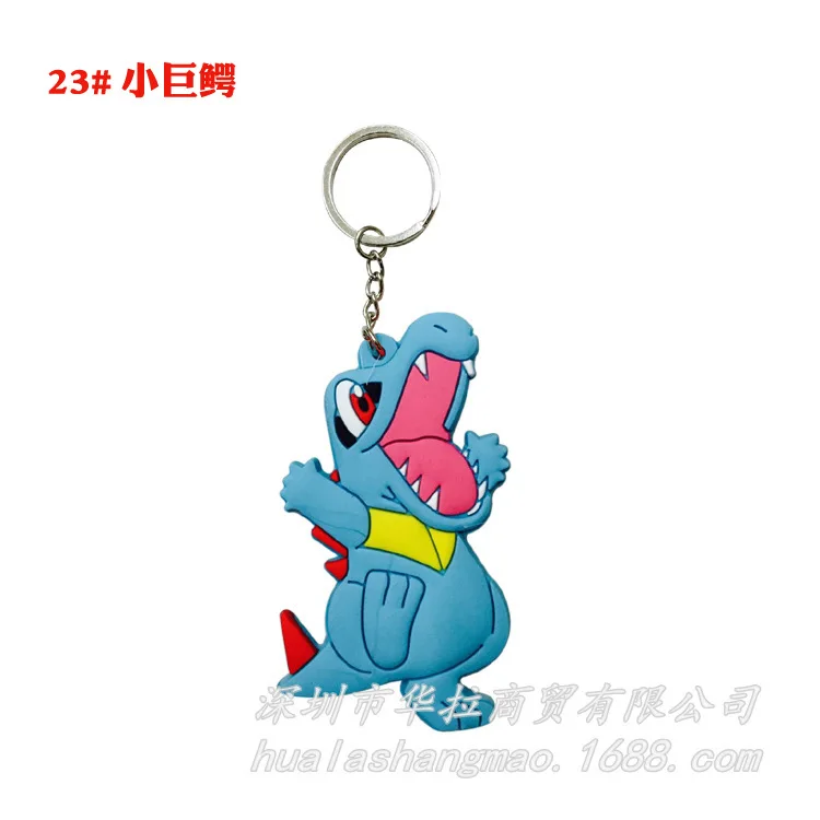 Мультфильм Аниме ПВХ Покемон Сквиртл Bulbasaur Venusaur Chansey Psyduck Jigglypuff Totodile Houndoom прекрасный Забавный брелок Кадена