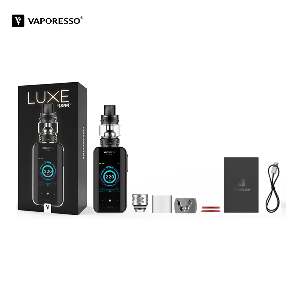 Оригинальный Vaporesso люкс с баком SKRR комплект Электронная сигарета 220 Вт Vape коробка