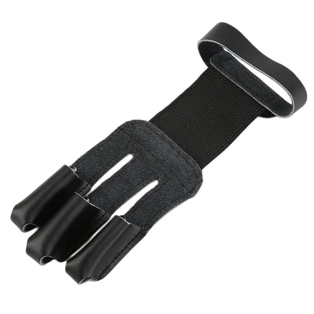 Защитные перчатки для стрельбы из лука кожаные с 3 пальцами|Перчатки охоты| |